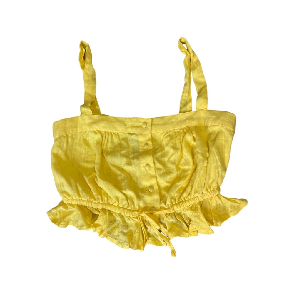 Yellow crop tank